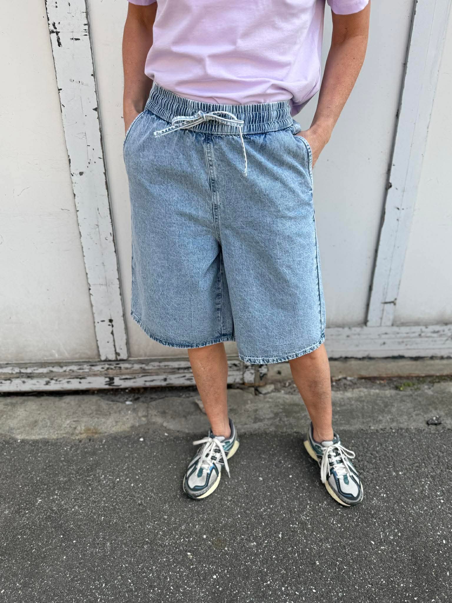NMSIGNE Shorts - Light Blue Denim